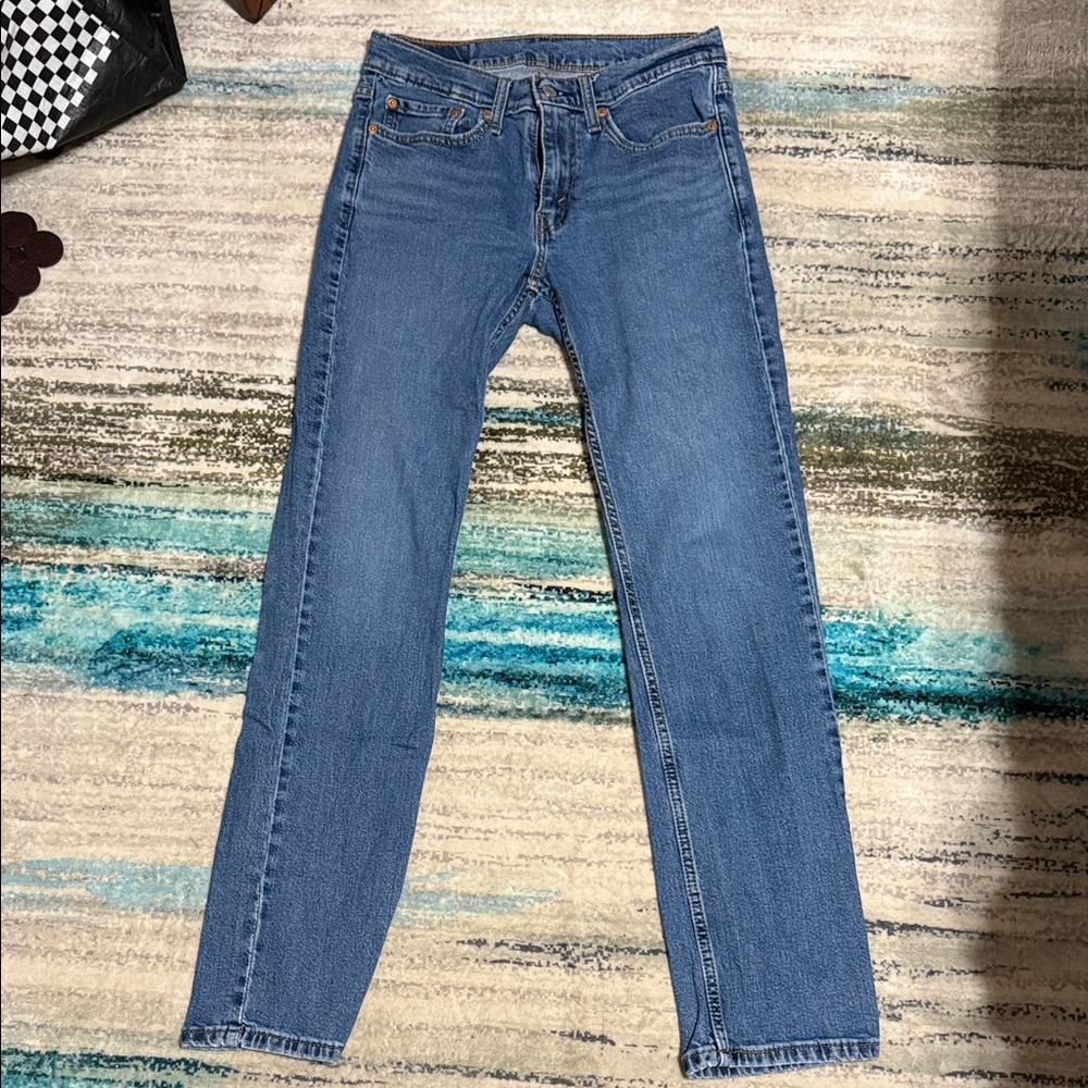 Classic Men's Straight Blue Denim Jeans